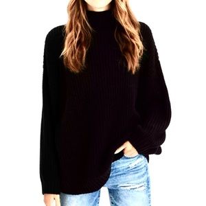 AE oversized mock neck sweater